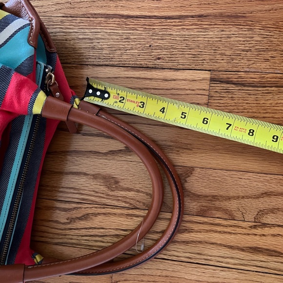 kate spade Key West multicolored striped shoulder bag satchel - Picture 6 of 11